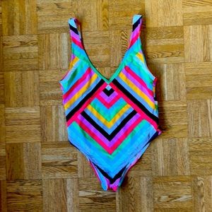 VYB one piece MULTI-COLORED swimsuit, size M